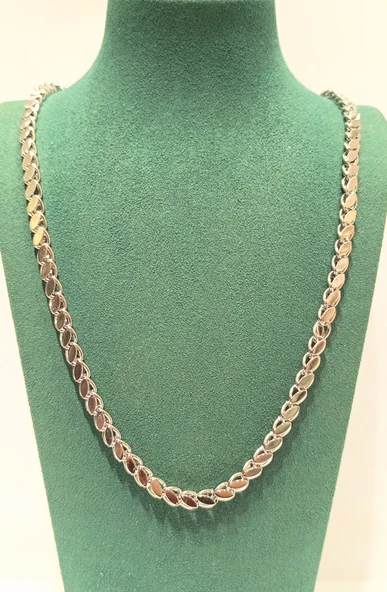 Monalisa Home Lüks Gösterişli Parlak Zincir Çelik Erkek Kolye ürün görseli 1