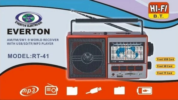 pilelistore Usb Sd Fm Sw3 Radyo RT 41 - 3