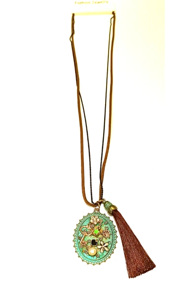 Monalisa Home Otantik Gösterişli Renkli 40 cm Uzunluğunda Kolye ürün görseli