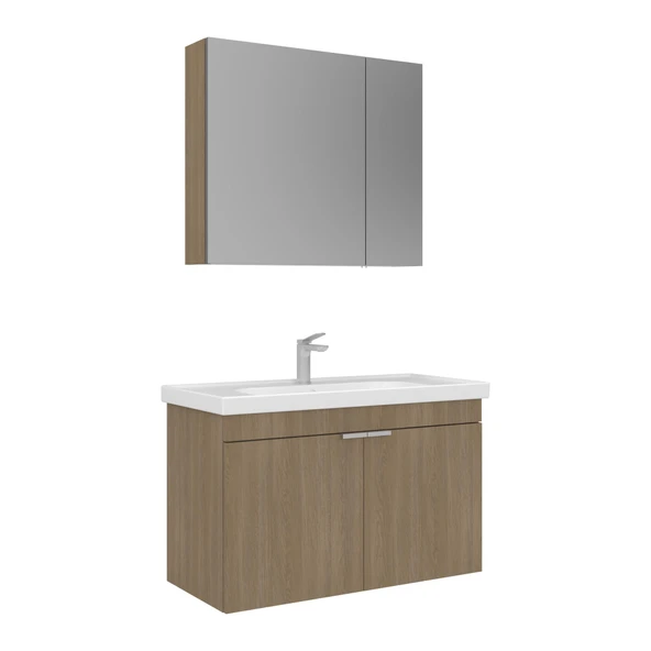 Orka Desna 90 cm Budva Banyo Dolabı Takımı ürün görseli