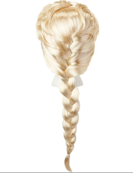 pilelistore Platin Altın Dore Renk Karlar Ülkesi Elsa Frozen Peruğu Çocuk Boy - 2