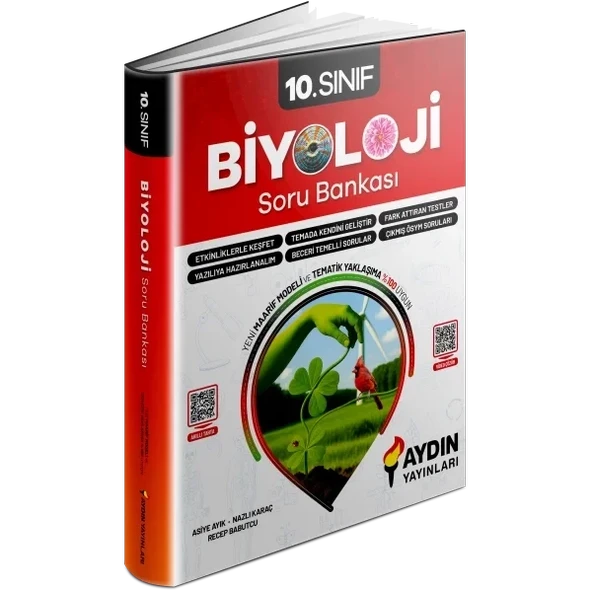 AYDIN YAYINLARI 10. Sınıf Biyoloji Konu Özetli Soru Bankası ürün görseli
