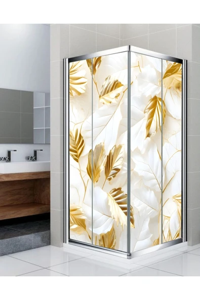 RENKLİ HOBBY Banyo Duşakabin Kaplama Folyo Sticker - Duşakabin Giydirme - Kendinden Yapışkanlı