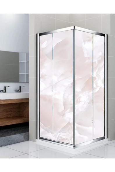 RENKLİ HOBBY Banyo Duşakabin Kaplama Folyo Sticker - Duşakabin Giydirme - Kendinden Yapışkanlı