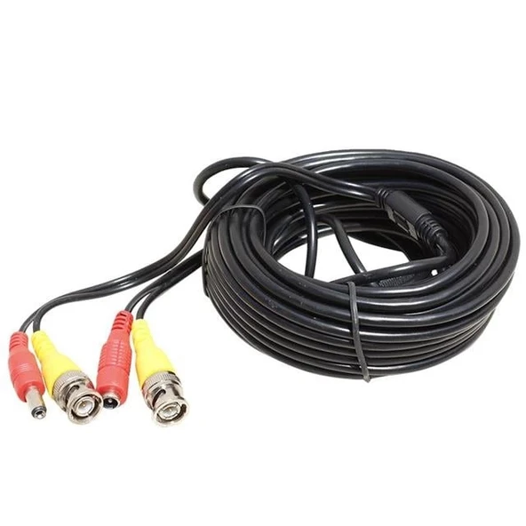 Powermaster Bnc-Bnc Kablo+Power Kablo Dişi-Erkek Jacklı 10 Metre - 2