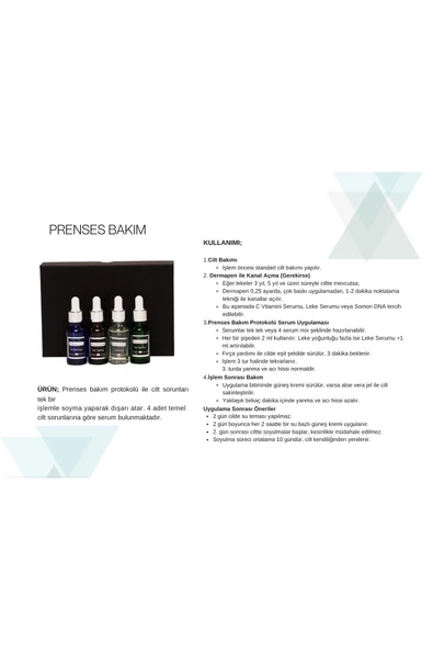 Moreno Care prenses bakım protokolü - 3