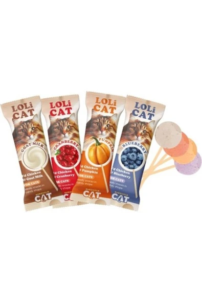 EuroGold Cat Lolicat Kediler Için Karışık Lezzetli Lolipop 15'li ürün görseli