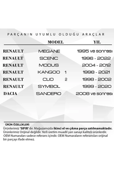 Renault Megane, Clio2,kangoo,dacia Sandero Için Motor Yağ Çubuğu - Resim 3