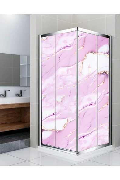 RENKLİ HOBBY Banyo Duşakabin Kaplama Folyo Sticker - Duşakabin Giydirme - Kendinden Yapışkanlı