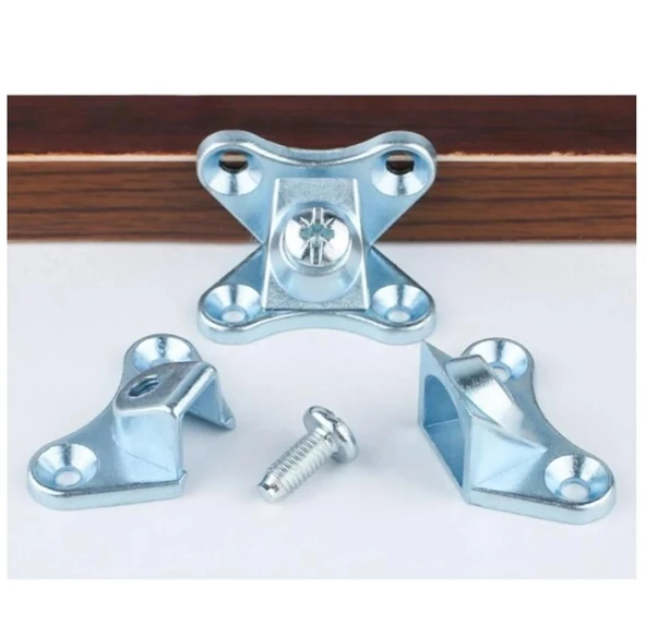 Açılı T Bağlantı Çektirme Zamak Çinko Köşe Birleştirme Kelebek (25 Adet) - Resim 4