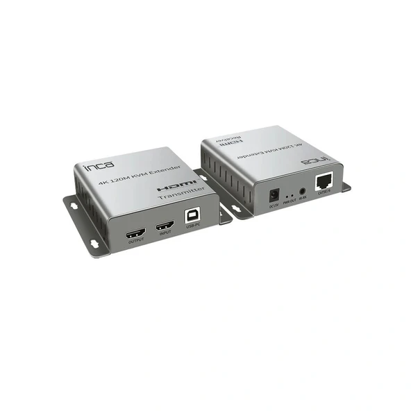 Inca Iex-120 Hdmı 4k 120m Kvm Network Extender - 1