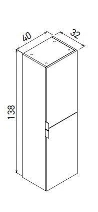 Orka Desna 100 cm Mat Antrasit Banyo Dolabı Takımı ve Boy Dolabı - Resim 3