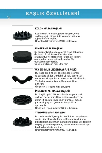anka lazer İthal G5 Masaj Bölgesel Zayıflama Ve Selülit Cihazı 150w 2500 Devir 2 Adet G5 Jelli - 3