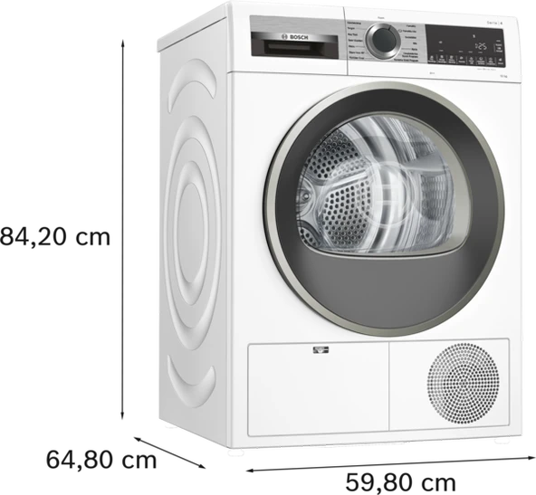 Bosch WQG25100TR 10 kg Çamaşır Kurutma Makinesi - 4