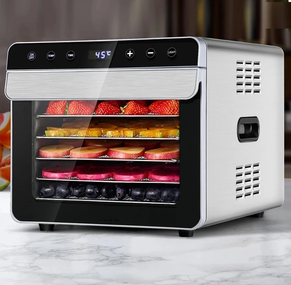 Dalle SS-06A Ev Tipi Paslanmaz Meyve Sebze Kurutma Makinesi 6 Tepsili - Resim 2