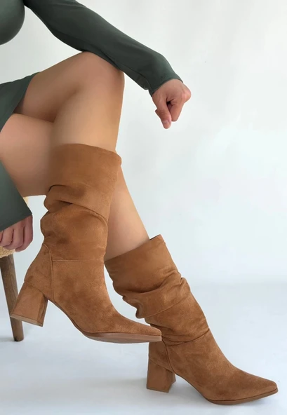 Titen Taba Süet Körüklü Çizme ürün görseli 1