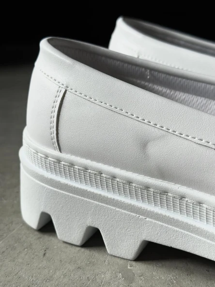 Knack Yüksek Taban Klasik Ayakkabı 779 Beyaz - 3