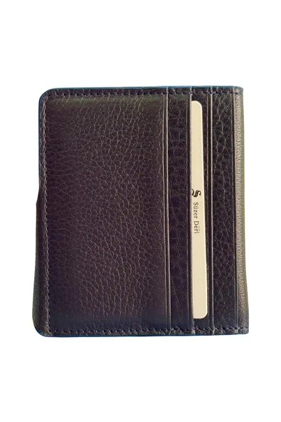 Lacivert Hakiki Deri İkiye Katlanır Patlı ve Mıknatıslı Model Kredi Kartlık - 3041-Lacivert - Resim 4