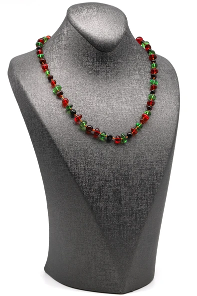 Damla Kehribar Kolye - 46 cm - 2