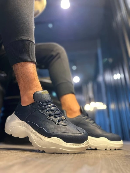 Knack Yüksek Taban Günlük Ayakkabı N75 Lacivert - 4