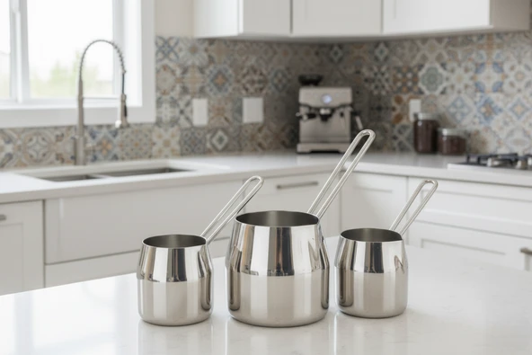 Bonera Sedna Paslanmaz Çelik 4 Parça Cezve Seti 18/8 - 3