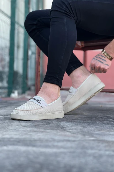 Wagoon WG060 Bej Triko Babet Erkek Casual Ayakkabı - 2