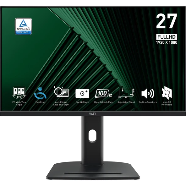 MSI 27 PRO MP275PG FHD FLAT IPS 100HZ 1MS ADAPTIVE-SYNC PIVOT MONITOR - Resim 2