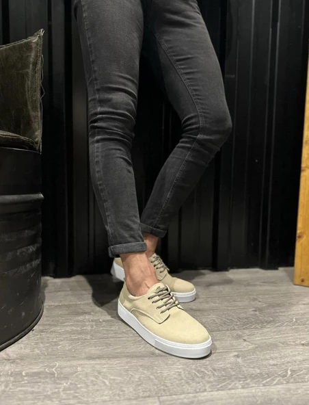 Knack Günlük Ayakkabı 077 Vizon Süet - 3