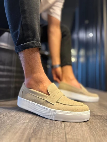 Knack Günlük Klasik Ayakkabı 400 Vizon Süet - 3