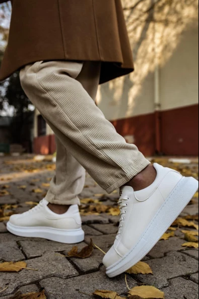 Knack Yüksek Taban Günlük Ayakkabı 044 Beyaz - 4