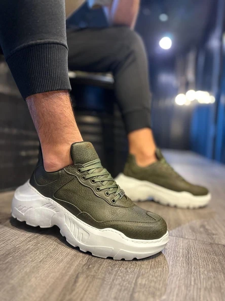 Knack Yüksek Taban Günlük Ayakkabı N75 Haki - 4