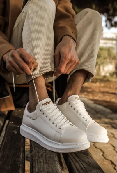 Knack Yüksek Taban Günlük Ayakkabı 044 Beyaz