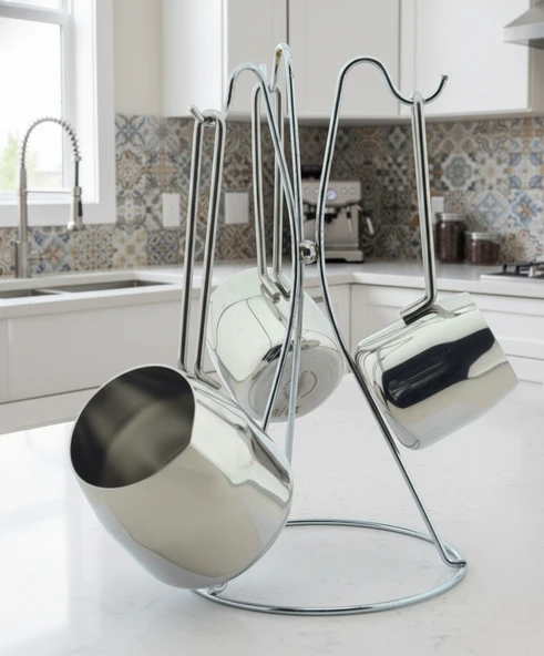 Bonera Sedna Paslanmaz Çelik 4 Parça Cezve Seti 18/8