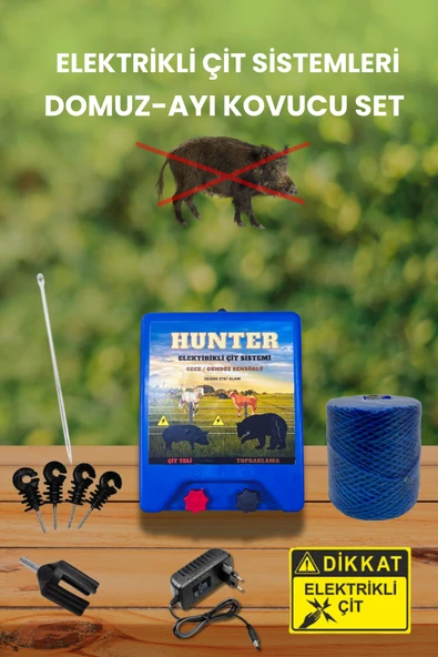 Domuz - Ayı Kovucu Elektrikli Çit Sistemi Adaptörlü 220V