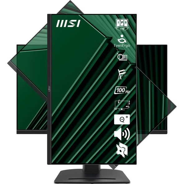 MSI 27 PRO MP275PG FHD FLAT IPS 100HZ 1MS ADAPTIVE-SYNC PIVOT MONITOR ürün görseli