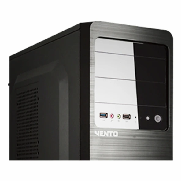 Vento VS114F 450W USB 3.2 ATX Mid Tower Siyah Kasa - Resim 2