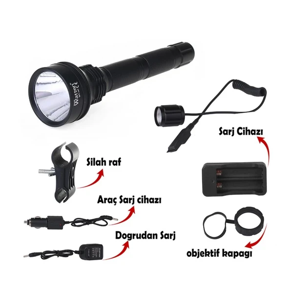 pilelistore Güçlü Profesyonel Fener Wt-147 - 2