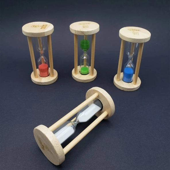 pilelistore Ahşap 1 Dakika Kum Saati