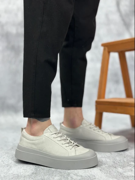BA500 BOA Özel Termo Taban Gri Casual Erkek Ayakkabı - 3