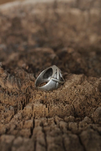 pilelistore Ayarlanabilir Kuru Kafa Tasarımlı Erkek Yüzük - TJ-EY384 - 2