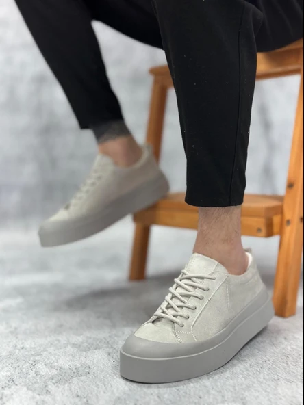 BA500 BOA Özel Termo Taban Gri Casual Erkek Ayakkabı