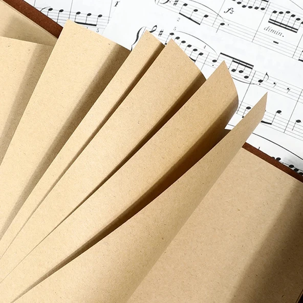 pilelistore Yaprak Desenli Deri Defter - 2