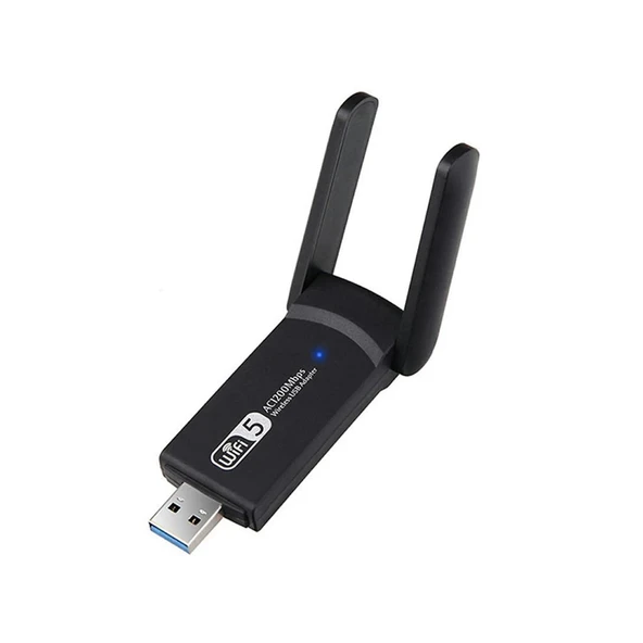 pilelistore Kablosuz Wifi Alıcı AC1300 Mbps Dual Band USB 3.0 Adaptör