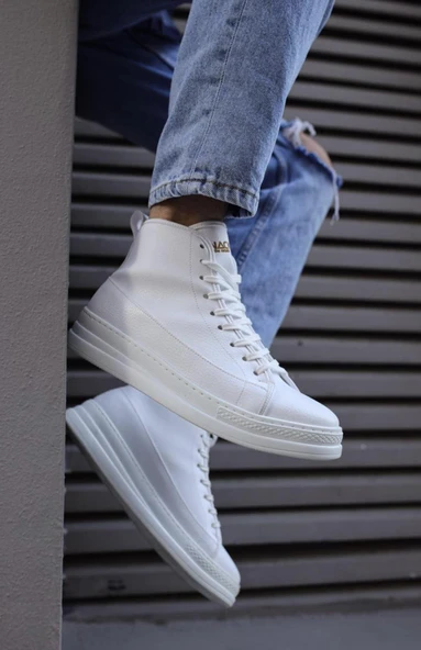 Knack Yüksek Taban Ayakkabı C-030 Beyaz - 3