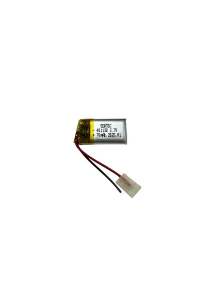 401120 3.7V 70 MAh Li-Polymer Pil (Devreli/1.5A) (7474) ürün görseli