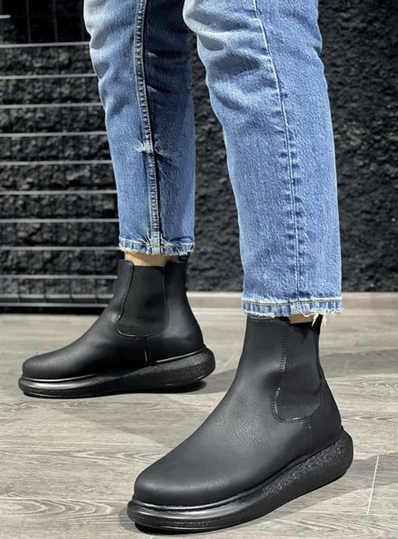 Knack Yüksek Taban Ayakkabı 111 Siyah (Siyah Taban) ürün görseli