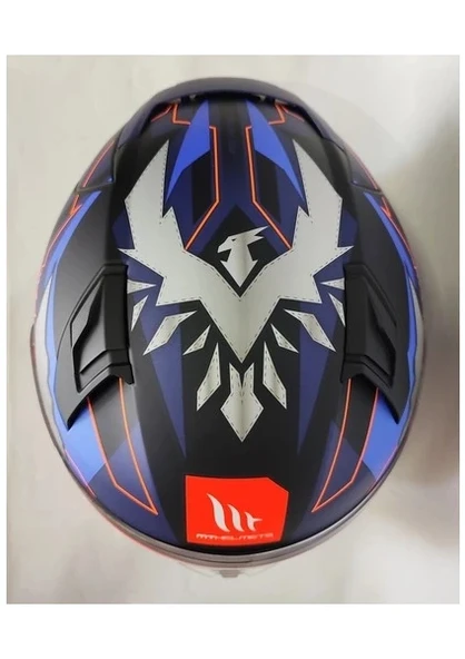 MT Revenge 2 Hector Garzo A7 Mat Mavi - Şeffaf Vizörlü - Resim 4