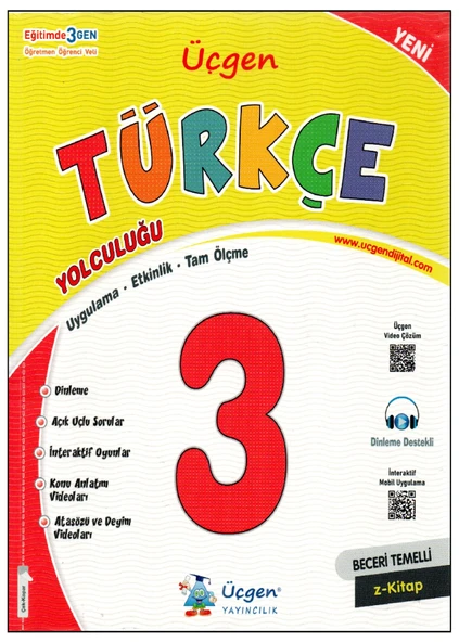 Üçgen Yayıncılık 3.Sınıf Türkçe Soru Bankası 2022