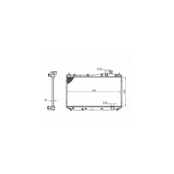RADYATÖR SU CIVIC 01-06 M-T BRAZING ürün görseli