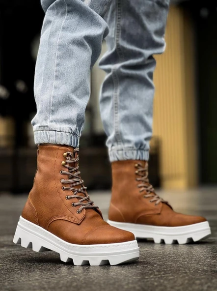 Knack Yüksek Taban Ayakkabı B-023 Taba